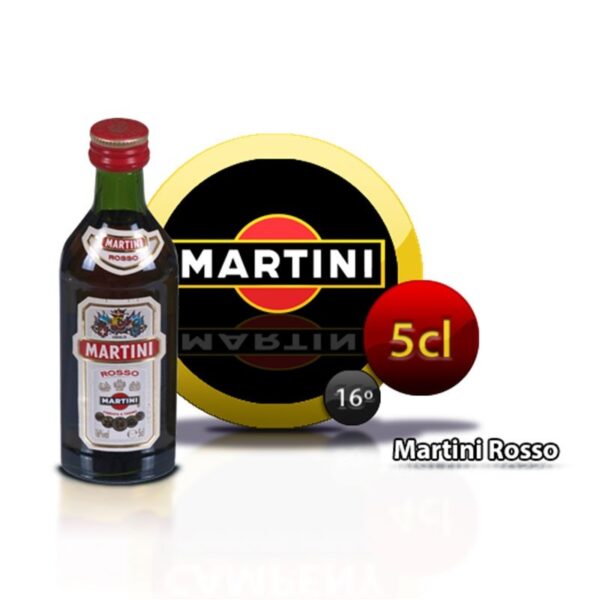 miniatura de martini rosso