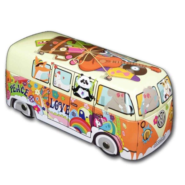 caja metal furgoneta hippie