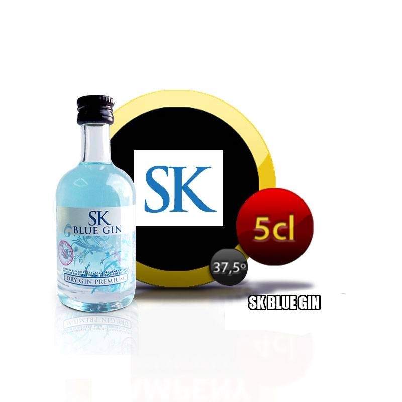 miniatura de ginebra Sk Blue gin