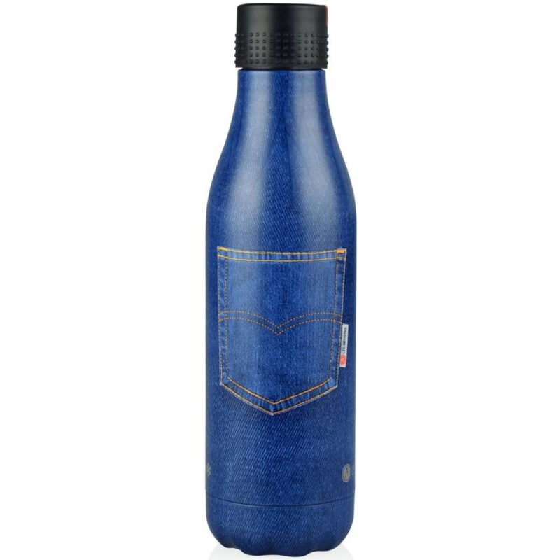 botella isotérmica azul
