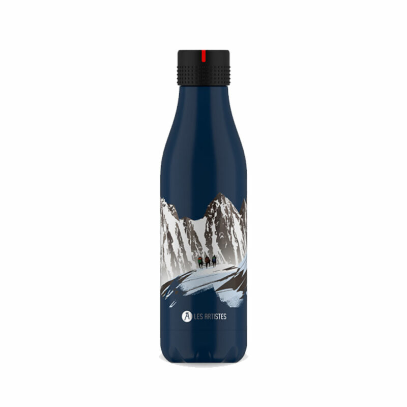 botella isotérmica azul