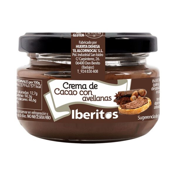 crema cacao y avellanas Iberitos 110g