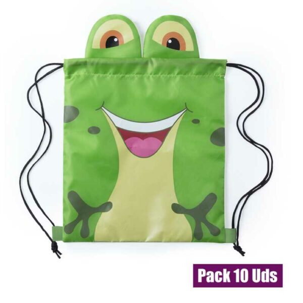mochila diseño rana para niños